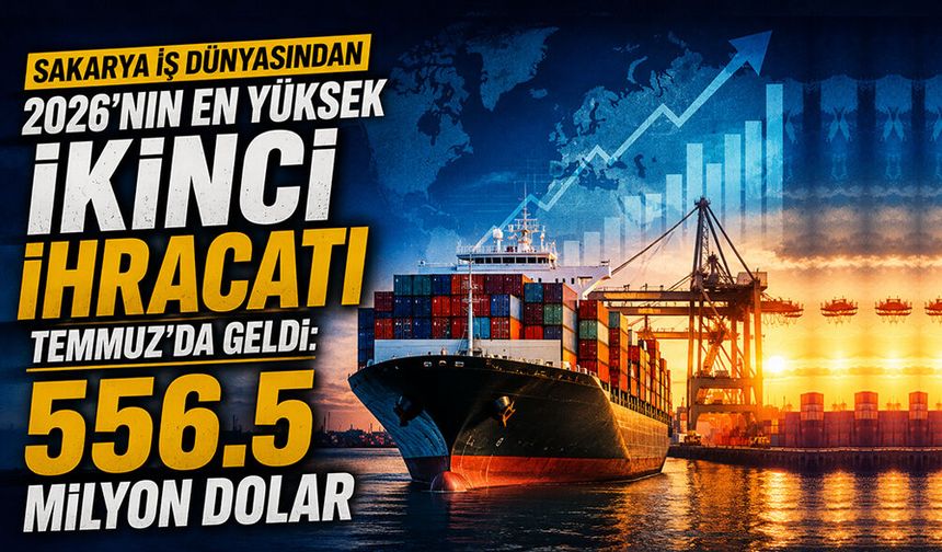 Sakarya'dan Temmuz Ayında 556.5 Milyon Dolarlık İhracat!