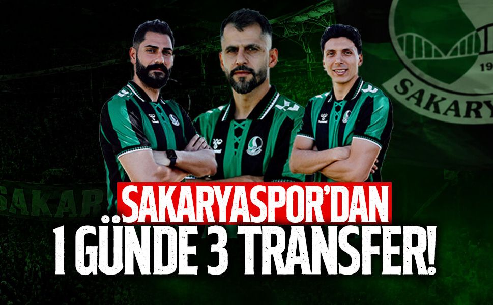 Sakaryaspor'dan 1 Günde 3 Transfer!