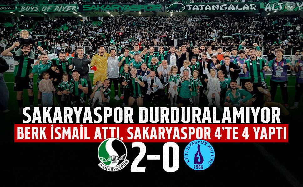 Berk İsmail Attı, Sakaryaspor 4’te 4 Yaptı