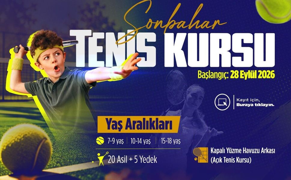 Sonbahar Spor Okulu’nda Tenis Heyecanı Başlıyor