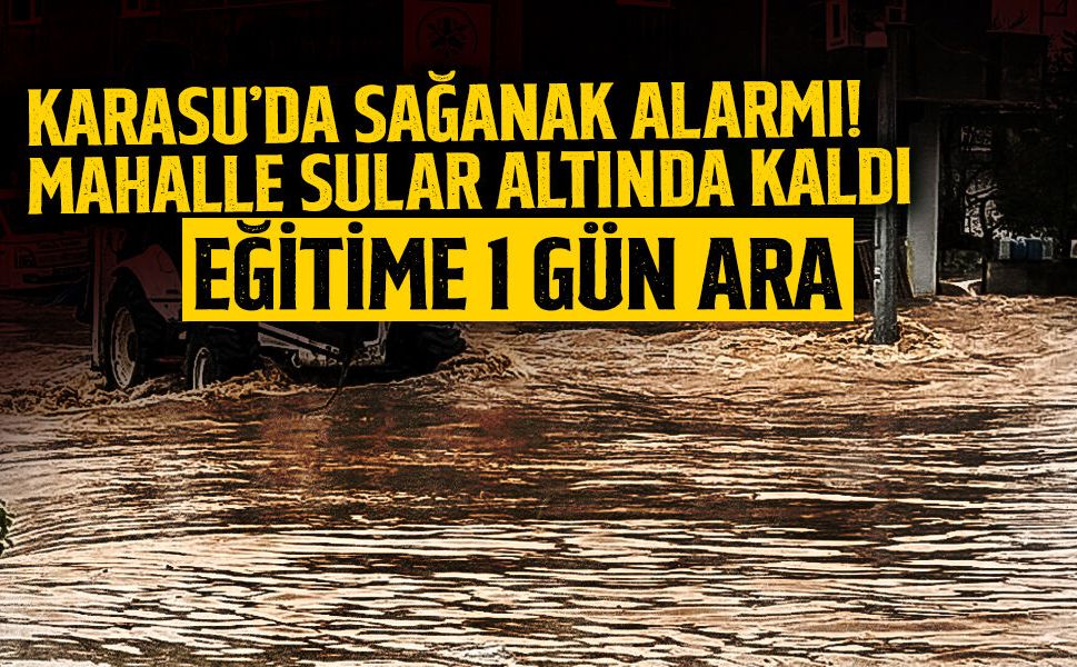 Mahalle Sular Altında Kaldı: Eğitime 1 Gün Ara Verildi!