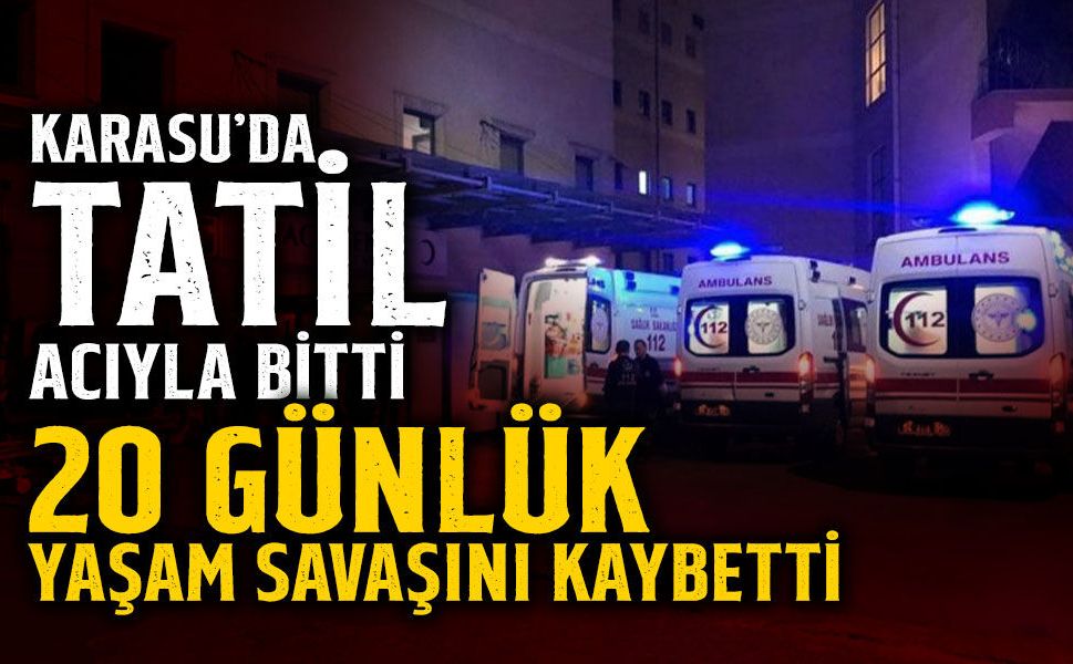 Karasu’da Tatil Acıyla Bitti: 22 Yaşındaki Suna Hayatını Kaybetti