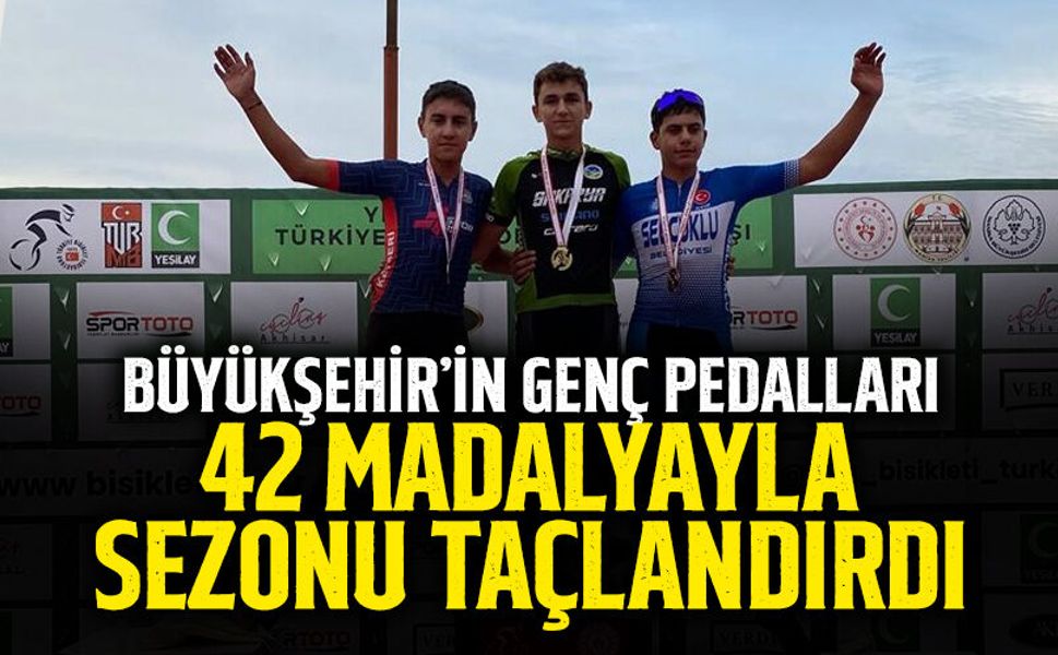 Büyükşehir’in Genç Pedalları 42 Madalyayla Sezonu Taçlandırdı