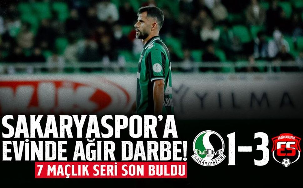Sakaryaspor’a Evinde Ağır Darbe!