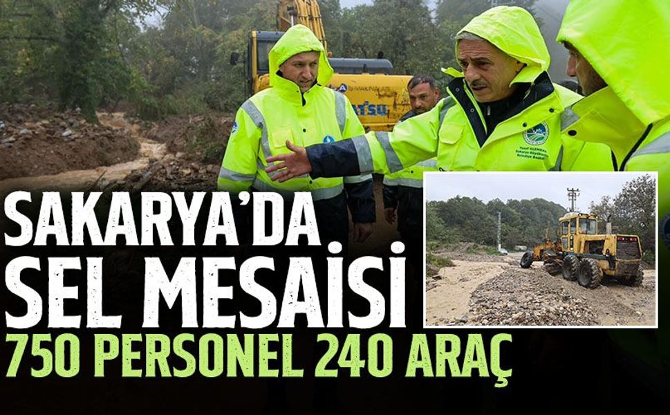 Sakarya'da Sel Mesaisi 36 Saattir Aralıksız Sürüyor