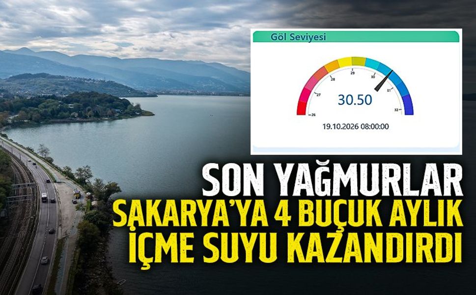 Son Yağmurlar Sakarya’ya 4 Buçuk Aylık İçme Suyu Kazandırdı