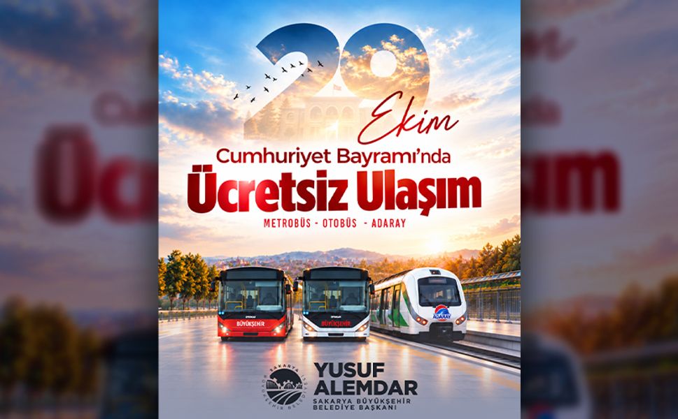 29 Ekim Cumhuriyet Bayramı’nda Ulaşım Ücretsiz