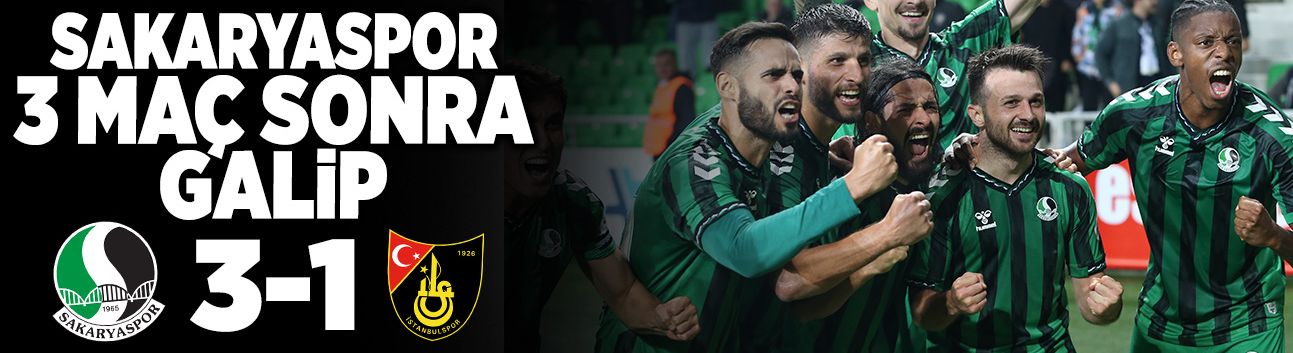 Sakaryaspor 3 Hafta Sonra Galip