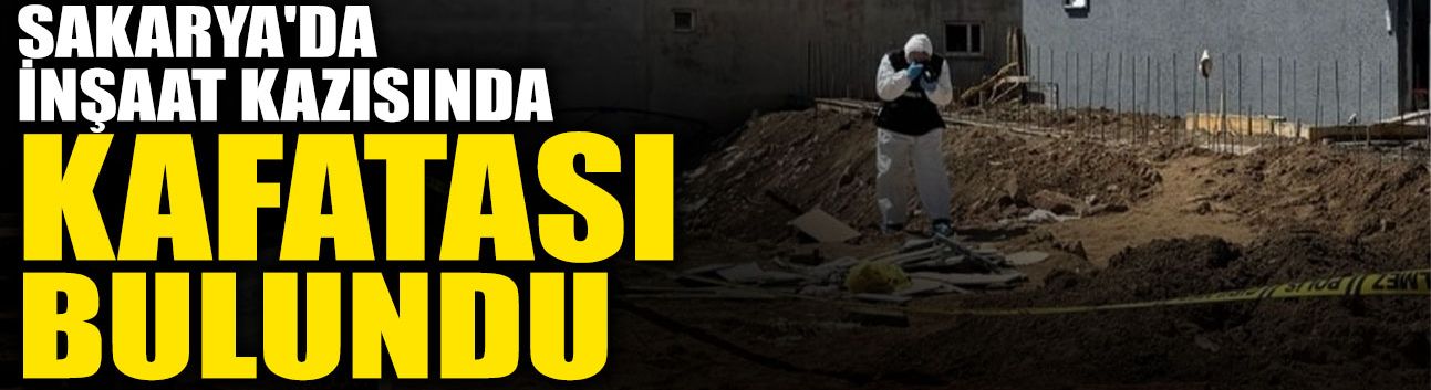 Sakarya'da İnşaat Kazısında Kafatası Bulundu