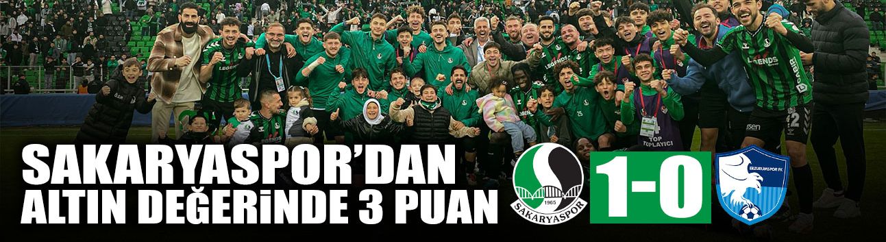 Sakaryaspor’dan Altın Değerinde 3 Puan