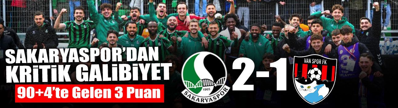 Sakaryaspor’dan Taraftarı Ayağa Kaldıran Galibiyet